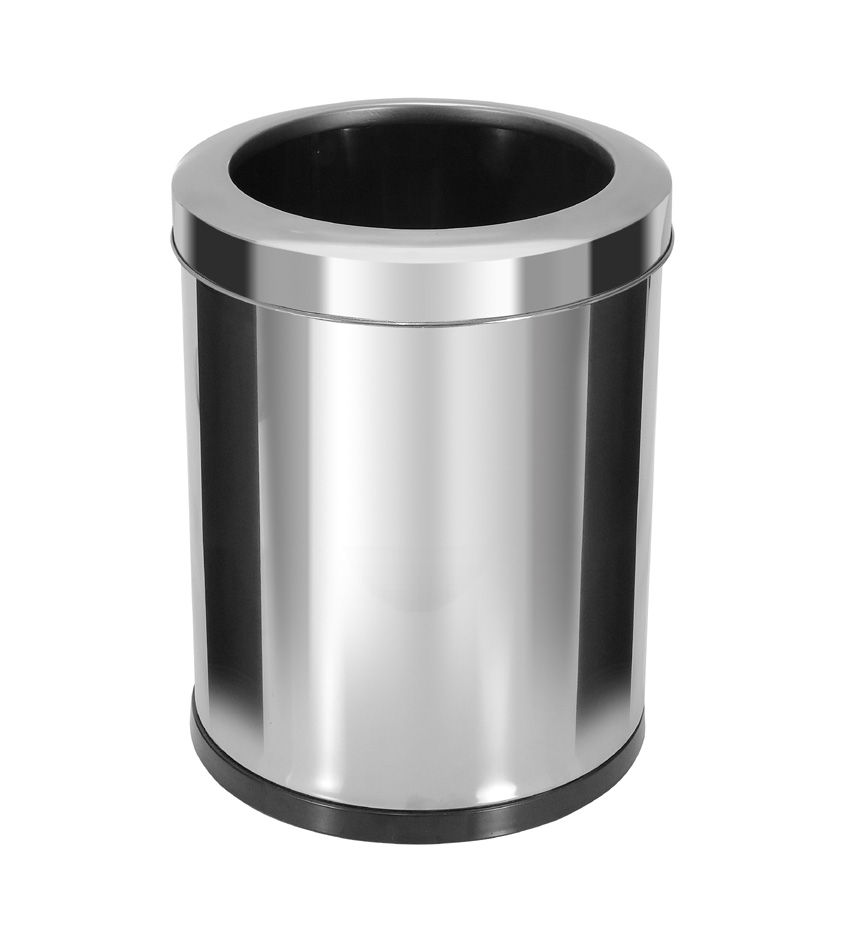 CESTO EM AÇO INOX COM ARO - 13,5L